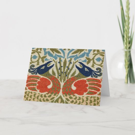 Pfau, William Morris Karte (Vorderseite)