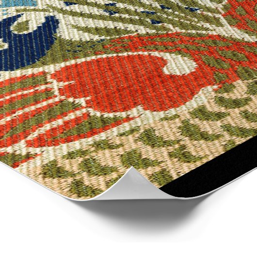 Pfau, William Morris Poster (Ecke)