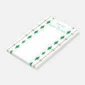 Pfau zu tun oder nicht zu tun post-it klebezettel (angewinkelt)