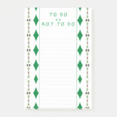 Pfau zu tun oder nicht zu tun post-it klebezettel (Vorderseite)