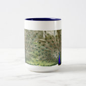 Pfau Zweifarbige Tasse (Mittel)