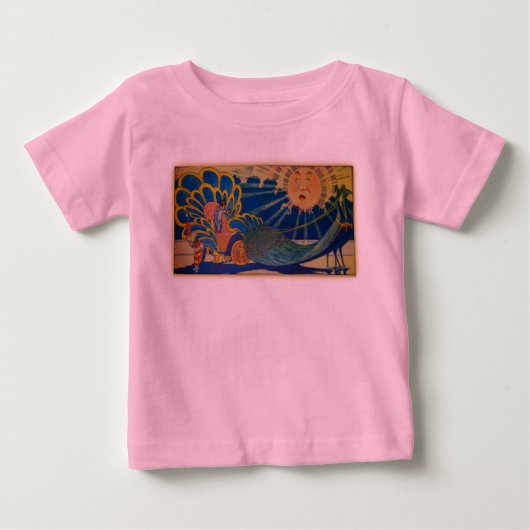 PfauChariot Baby T-shirt (Vorderseite)