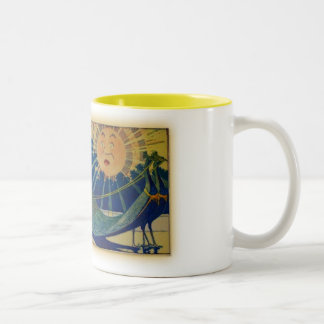 PfauChariot Zweifarbige Tasse