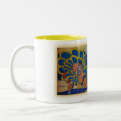 PfauChariot Zweifarbige Tasse (Links)