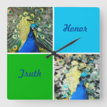 Pfaue Kunst mit Aqua und, Grüne Plätze