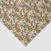 Pfauen Jugendstil-Dekoupage Seidenpapier (Ausschnitt)