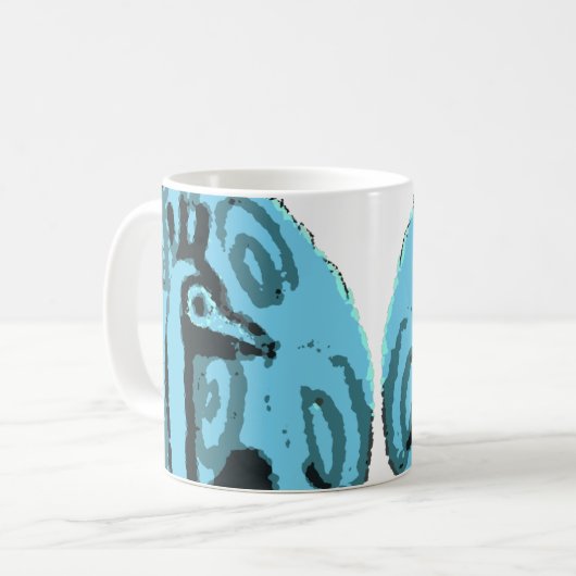 Pfauen-Kaffeetasse Kaffeetasse (Vorderseite Links)