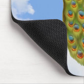 Pfauen-Kunst-Tier-Mauspad Mousepad (Ecke)