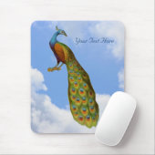 Pfauen-Kunst-Tier-Mauspad Mousepad (Mit Mouse)