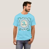 Pfauen-Monogramm T-Shirt (Vorne ganz)