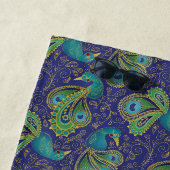 Pfauen-Paisley-Muster Blau Strandtuch (Beispiel)