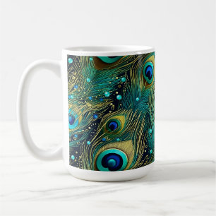 Pfauen-Passion-Wurfkissen Kaffeetasse