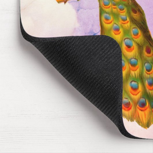 Pfauen Personalisiert Mousepad (Ecke)