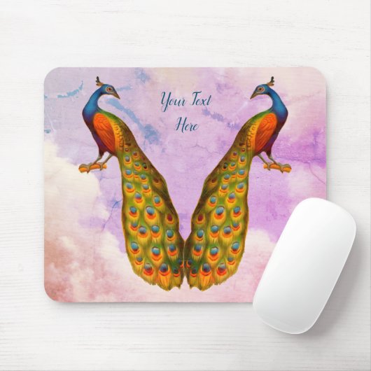 Pfauen Personalisiert Mousepad (Mit Mouse)