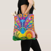 Pfauen-Schwanz-Radiance Tasche (Von Nahem)