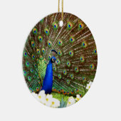 Pfauenanzeigen Keramik Ornament (Rechts)