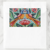 Pfauenaufkleber Rechteckiger Aufkleber (Tasche)