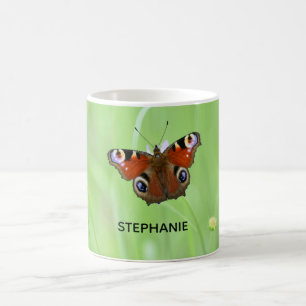 Pfauenauge Schmetterling Kaffeetasse