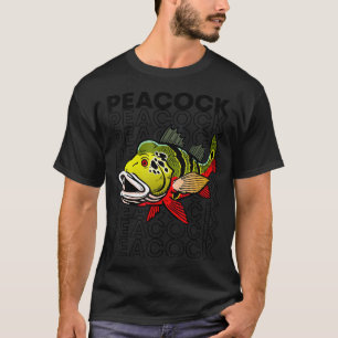 Pfauenbass im Stil der 80er Jahre Monster Fish Kee T-Shirt