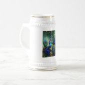 Pfauenbecher Bierglas (Vorderseite Links)