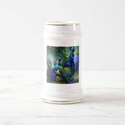 Pfauenbecher Bierglas (Mittel)