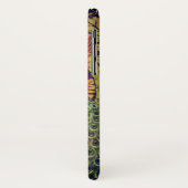 Pfauenblättriger Viktorianischer Jacquardbraun aqu Case-Mate iPhone Hülle (Hinten/Links)