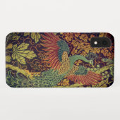 Pfauenblättriger Viktorianischer Jacquardbraun aqu Case-Mate iPhone Hülle (Rückseite (Horizontal))
