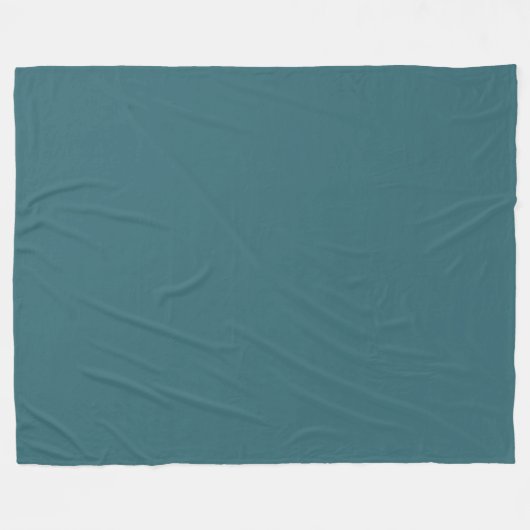 Pfauenblau (dunkles Aquamarines oder tiefes Aqua), Fleecedecke (Vorderseite (Horizontal))