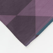 Pfauenblau, Lila, Topasblau und Donner Fleecedecke (Ecke)
