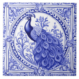Pfauenblau und weiß portugiesisch europäisch fliese