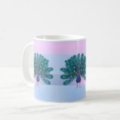 Pfauenblauer Becher Kaffeetasse (Vorderseite Links)