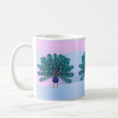 Pfauenblauer Becher Kaffeetasse (Links)