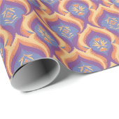Pfauenblüten Geschenkpapier (Rolleneckpunkt)
