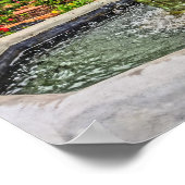 Pfauenbrunnen & Rose Garden im Winter Park FL Poster (Ecke)