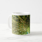 Pfauendarstellungsfarben Kaffeetasse (Vorderseite Links)