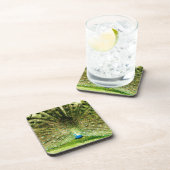 Pfauendarstellungsfarben Untersetzer (Rechte Seite)