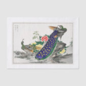 Pfauendekutationspapier Seidenpapier (Vorderseite)