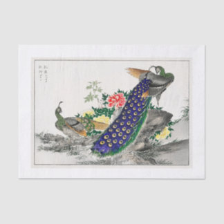 Pfauendekutationspapier Seidenpapier