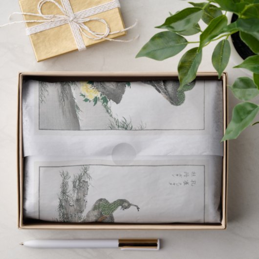 Pfauendekutationspapier Seidenpapier (Geschenk)