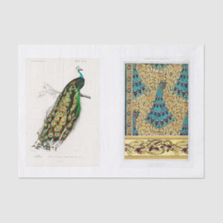 Pfauendekutationspapier Seidenpapier