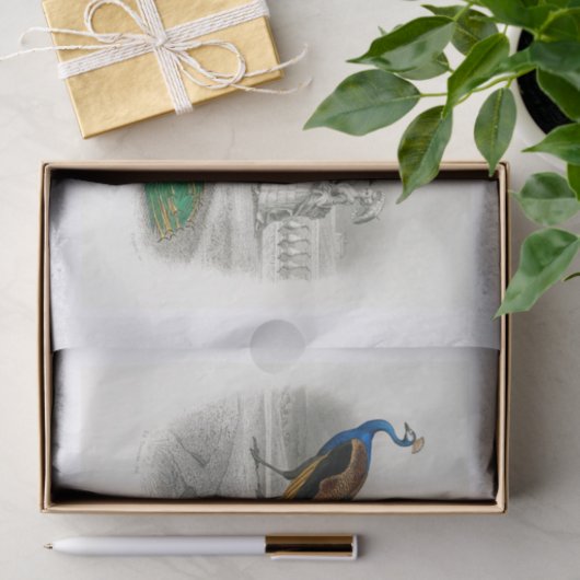 Pfauendekutationspapier Seidenpapier (Geschenk)