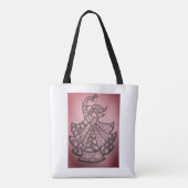 Pfauendesign Tasche (Rückseite)