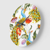 Pfauendesign-Wall-Uhr Große Wanduhr (Winkel)