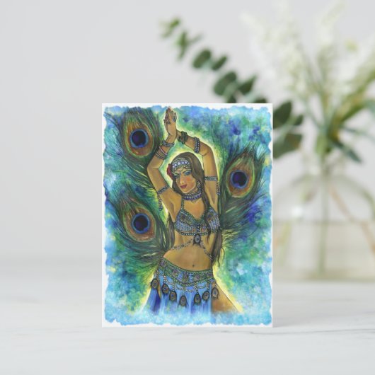 Pfauenentänzer Postkarte (Stehend Vorderseite)