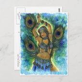 Pfauenentänzer Postkarte (Vorne/Hinten)