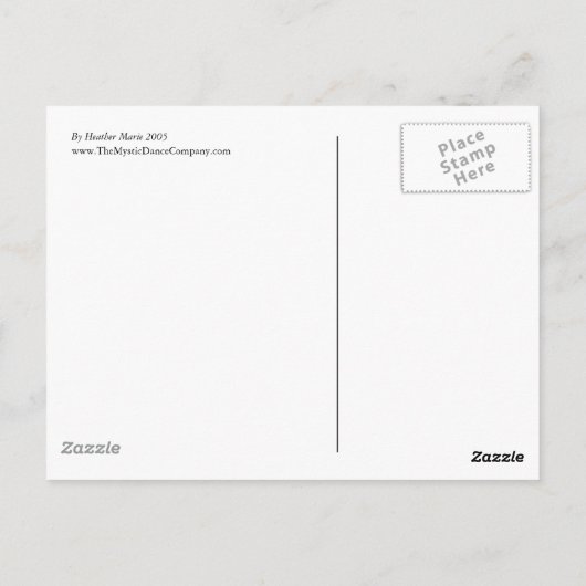 Pfauenentänzer Postkarte (Rückseite)