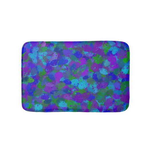 Pfauenfarbbadematte Badematte (Vorderseite)