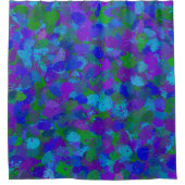 Pfauenfarbe Duschvorhang (Vorderseite)