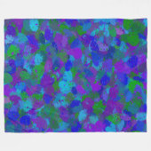 Pfauenfarbe Fleecedecke (Vorderseite (Horizontal))