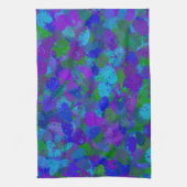 Pfauenfarbe Geschirrtuch (Vertikal)